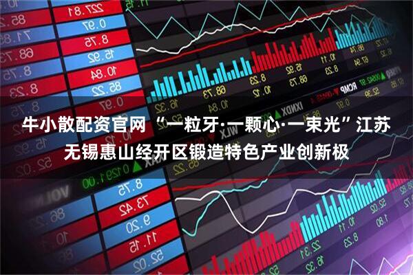 牛小散配资官网 “一粒牙·一颗心·一束光”江苏无锡惠山经开区锻造特色产业创新极